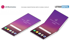 LG&#039;s futuristic foldable flip-phone design concept. (Source: Let&#039;s Go Digital)