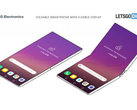 LG's futuristic foldable flip-phone design concept. (Source: Let's Go Digital)
