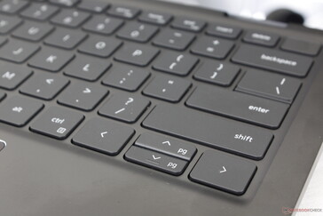 Extended Shift key at the expense of smaller arrow keys