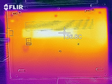 Thermal image during idle - Bottom