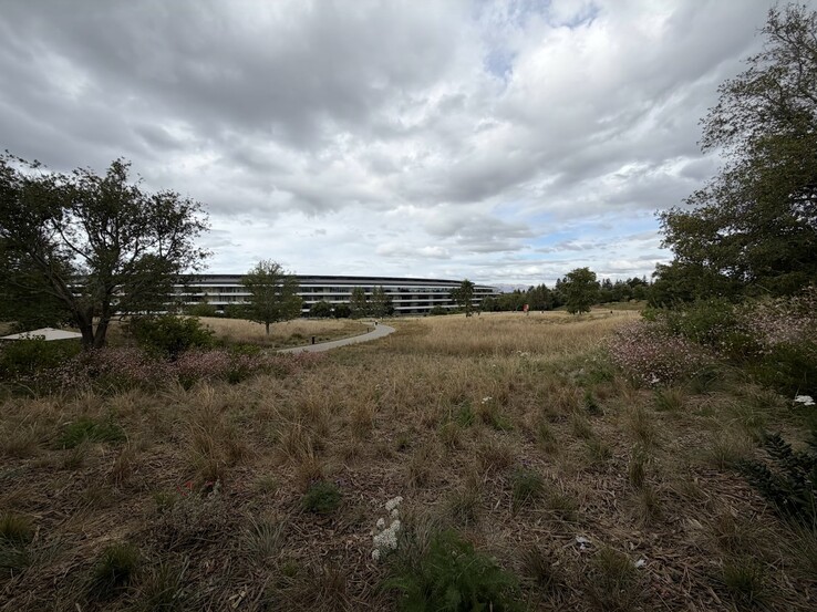 0.5x zoom (13 mm f/2.2 ultrawide camera)