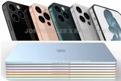 Renditions of the Apple iPhone 14 and the 2022 MacBook Air have already been published online. (Image source: Jon Prosser/RendersbyIan)