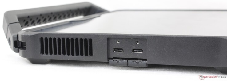 Left: 2x USB-C 3.2 Gen. 2 w/ Thunderbolt 4 + DisplayPort + Power Delivery