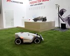 Mammotion showcased the LUBA and KUMAR robot lawn mowers at spoga+gafa 2022. (Image source: Mammotion)