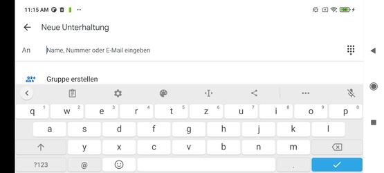 Xiaomi Redmi Note 10 - On-screen keyboard