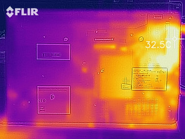 heat map while idling- bottom