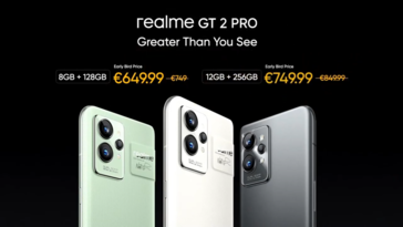 ...versus the real-life early-bird offers for the high-end phones. (Source: Realme)