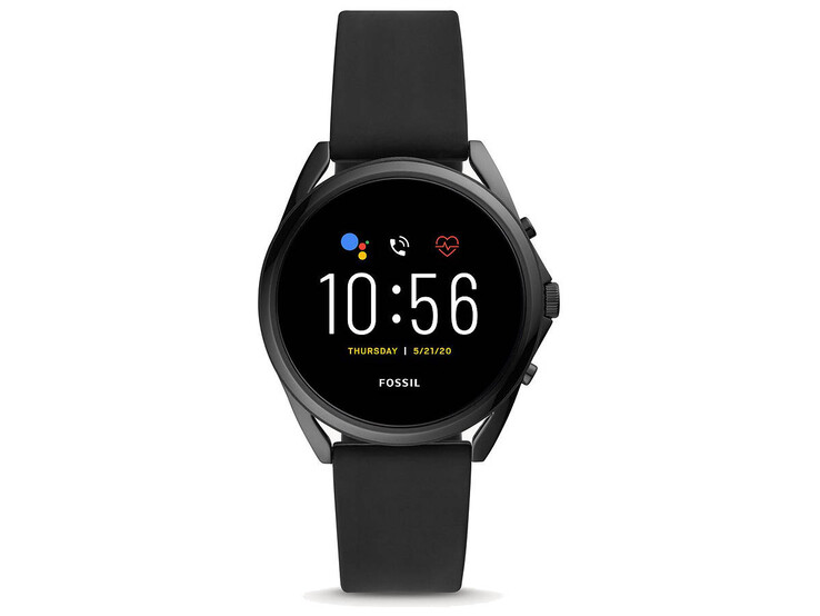 The Fossil Gen 5 LTE (pictured in black) is alternatively available in rose gold and pink for women