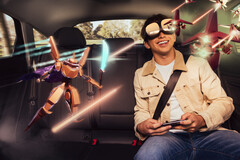 HTC Vive and holoride are bringing VR entertainment to passengers in cars. (Image source: HTC Vive / holoride)