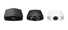 The new projectors in all their color SKUs. (Source: Sony)