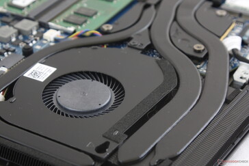 Dual fans with four heat pipes shared between the CPU and GPU