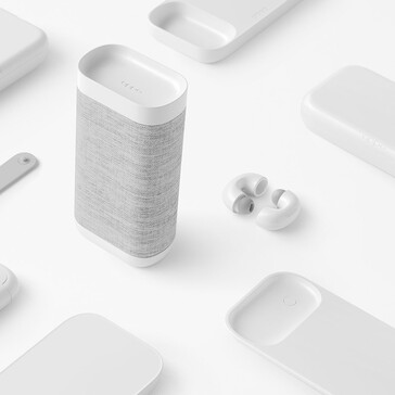 The Oppo x Nendo "music-link" collection of devices. (Image: Oppo)