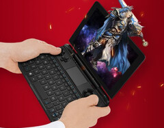 The GPD Win Max is being marketed as the &quot;world&#039;s smallest handheld gaming laptop&quot;. (Image source: @softwincn)