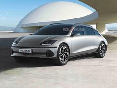 According to these unofficial render pictures, the Hyundai Ioniq 6 would look great as a wagon (Image: Kolesa)