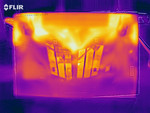 Heat-map of the bottom case under full load