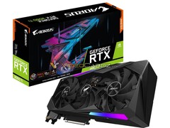 The Gigabyte AORUS MASTER is just one of the custom GeForce RTX 3060 Ti cards set to arrive next month. (Image source: Videocardz)