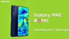 One of the Galaxy M40&#039;s main selling points is its punch-hole display. (Source: India Today)