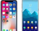 Apple iPhone X and Samsung Galaxy Note 8