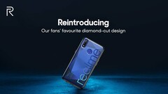 The Realme 3 is expected to sport a diamond-cut finish. (Source: Realme on Twitter)