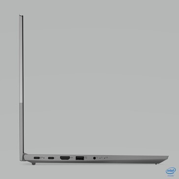 Lenovo ThinkBook 15 Gen2 left side port selection. (Source: Lenovo)