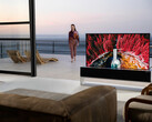 LG's rollable 65-inch Signature OLED R TV has gone on sale in Korea for around US$87,000. (Image: LG)
