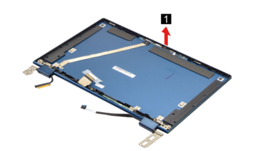 This screenshot from the Maintenance Manual shows the hinges appearing to be relatively unsupported. (Image source: Lenovo)