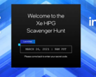 Intel's new Xe HPG GPU scavenger hunt landing page. (Image: Intel)