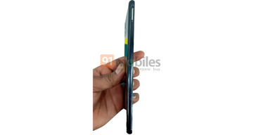 The Samsung Galaxy M13 5G's rear panel is allegedly captured in its inaugural leak...