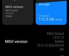 MIUI Global 13.0.12 Stable ROM now available (Source: Own)