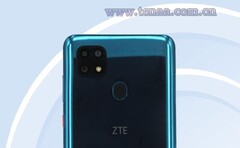 The square-cammed new ZTE phone. (Source: TENAA)