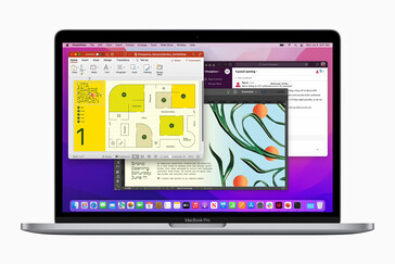 2022 MacBook Pro screen (image via Apple)