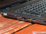 The port selection has a surprise in store: it features a very outdated Fast-Ethernet port, The port selection has a surprise in store: it features a very outdated Fast-Ethernet port,