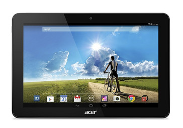 Acer Iconia Tab 10 straight on grey