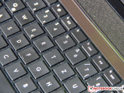 and the keyboard exhibits minimal flex. and the keyboard exhibits minimal flex.