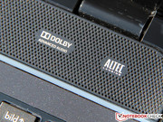 The area just above the keyboard houses the stero speakers - which definitely lack bass. The area just above the keyboard houses the stero speakers - which definitely lack bass.