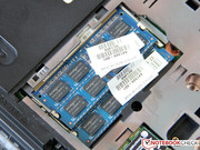 The two RAM slots hold a 4 GB module each, ...