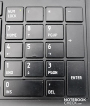 Anyone working with numbers will be pleased with the separate number pad. Anyone working with numbers will be pleased with the separate number pad.