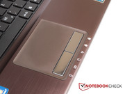 ... and the touchpad are also well-known to us from other Asus notebooks