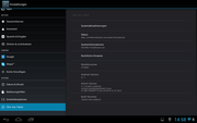 With Android 4.1.1 the tablet is up to date.