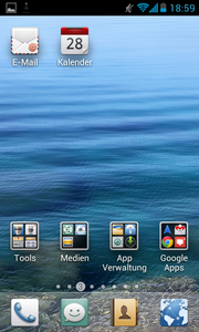 All apps are present on the home screens - this means chaos.