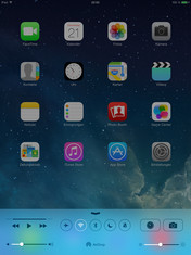 The iPad Mini Retina's start screen.