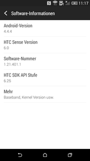 Android 4.4.4 and HTC Sense 6.0.