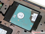 the 2.5-inch caddy holds a hard drive with 750 GB capacity. the 2.5-inch caddy holds a hard drive with 750 GB capacity.