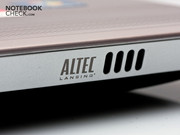 Experts from Altec Lansing take care of the sound system.