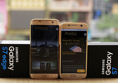 Custom-made Samsung Galaxy S7 and Galaxy S7 Edge in 24K gold by Karalux