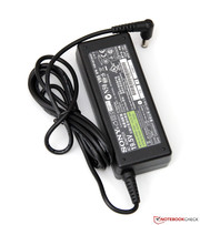 The 75 W power supply should always be carried with the notebook. The 75 W power supply should always be carried with the notebook.