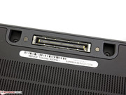 The Dell Latitude E7240 features a conventional docking port.