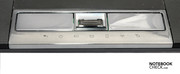 Below the touchpad there are 6 status LEDs. A fingerprint reader nestles between the touchpad buttons. Below the touchpad there are 6 status LEDs. A fingerprint reader nestles between the touchpad buttons.