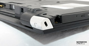 To protect against theft, there is a built-in fixture for a Kensington cable. To protect against theft, there is a built-in fixture for a Kensington cable.