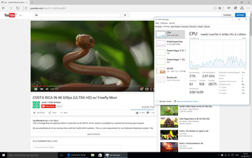 4K YouTube video with Microsoft Edge Browser